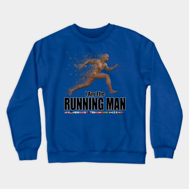 Running man Crewneck Sweatshirt by TheTipsyRedFox